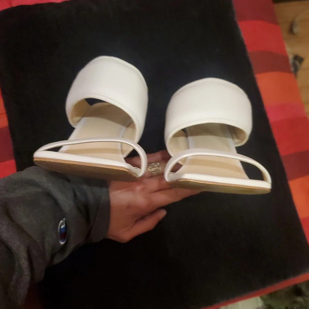 Marc Fisher Cream Women's Mules - Picture 9 of 10